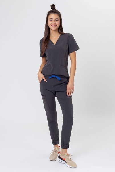 Dámské lékařské kalhoty Sunrise Uniforms Premium Chill jogger grafitové-9
