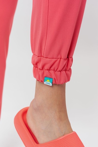 Dámské lékařské kalhoty Sunrise Uniforms Premium Chill jogger koralové-5