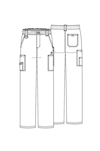 Pánské lékařské kalhoty Dickies EDS Signature Men Natural Rise karaibsky modré-7