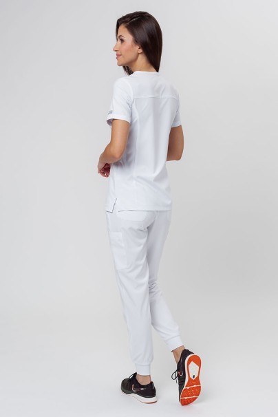 Dámské lékařské kalhoty Maevn Momentum jogger bílé-8