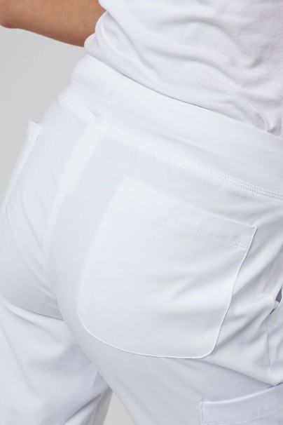 Dámské lékařské kalhoty Maevn Momentum jogger bílé-5