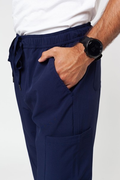 Pánské kalhoty Adar Slim Leg Cargo námořnická modř-3