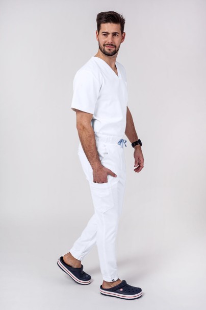 Pánské kalhoty Sunrise Uniforms Premium Select bílé-5