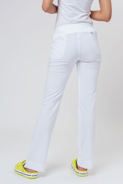 Dámské lékařské kalhoty Cherokee Infinity Slim Pull-on bílé-2