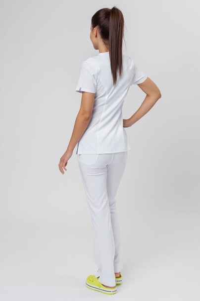 Dámské lékařské kalhoty Cherokee Infinity Slim Pull-on bílé-6