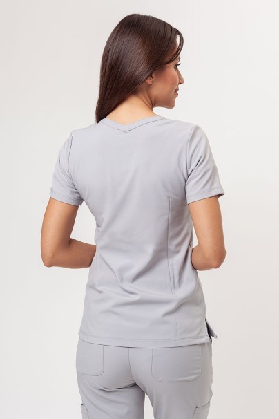 Lékařská dámská souprava Maevn Momentum (halena Double V–neck, kalhoty 6-pocket) světle šedá-3