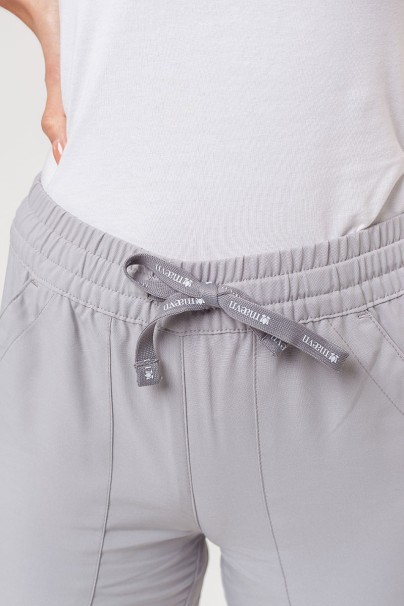 Lékařská dámská souprava Maevn Momentum (halena Double V–neck, kalhoty 6-pocket) světle šedá-10