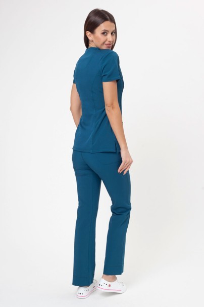 Dámské lékařské kalhoty Cherokee Infinity Slim Pull-on karaibsky modré-5