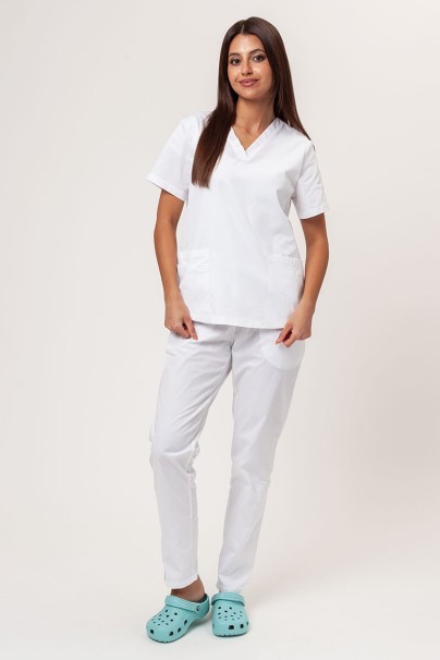 Dámské lékařské kalhoty Sunrise Basic Regular FRESH bílé-4