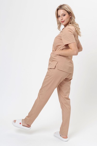 Dámské lékařské kalhoty Sunrise Basic Regular FRESH béžové-5