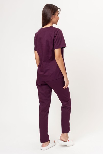 Dámské lékařské kalhoty Sunrise Basic Regular FRESH burgundové-5