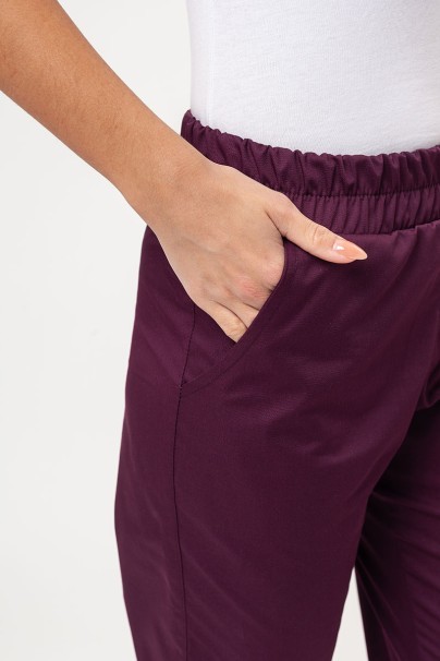 Dámské lékařské kalhoty Sunrise Easy FRESH jogger burgundové-2