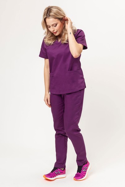 Dámské lékařské kalhoty Sunrise Basic Regular FRESH švestkové-4