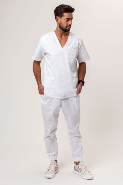 Pánská lékařská halena Sunrise Uniforms Basic Standard FRESH bílá-7