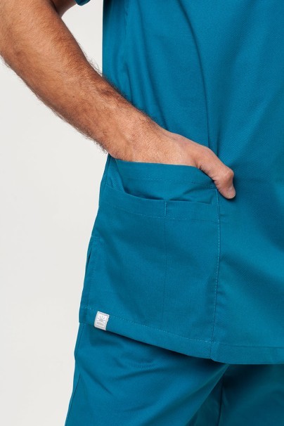 Pánská lékařská halena Sunrise Uniforms Basic Standard FRESH karaibsky modrá-3