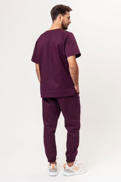 Pánské lékařské kalhoty Sunrise Easy FRESH jogger burgundové-6