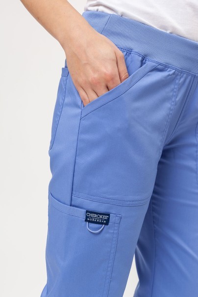 Dámské lékařské kalhoty Cherokee Revolution Straight Leg klasicky modré-3
