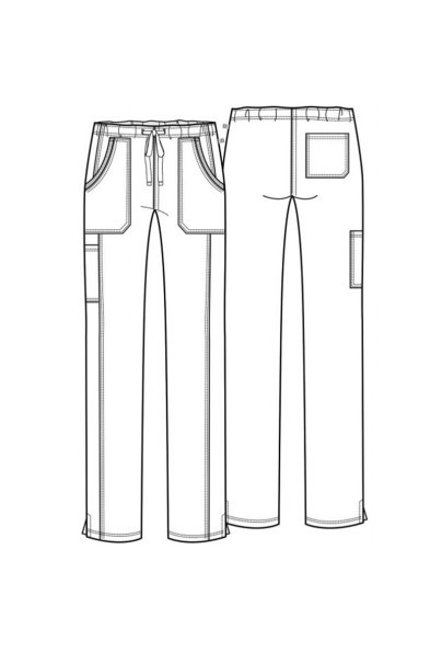 Dámské lékařské kalhoty Cherokee Revolution Tech Mid Rise námořnická modř-8