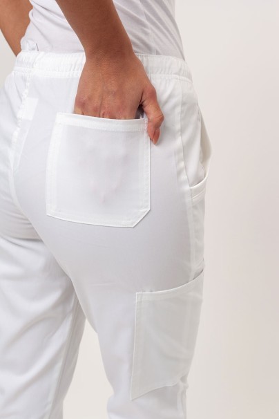 Dámské lékařské kalhoty Cherokee Revolution Tech Mid Rise bílé-3
