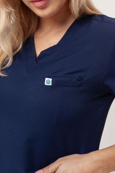 Dámská lékařská halena Uniforms World 109PSX Shelly námořnická modř-3
