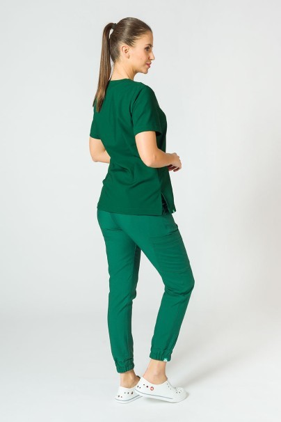 PROMO Dámské lékařské kalhoty Sunrise Uniforms Premium Chill jogger tmavě zelené-6