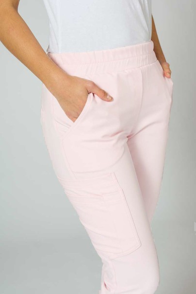 PROMO Dámské lékařské kalhoty Sunrise Uniforms Premium Chill jogger pastelově růžové-2
