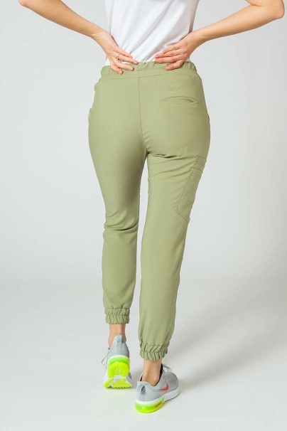 PROMO Dámské lékařské kalhoty Sunrise Uniforms Premium Chill jogger olivkové-2
