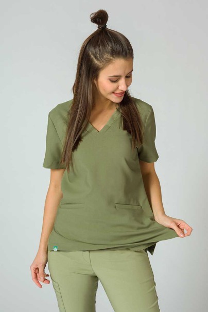 PROMO Lékařská souprava Sunrise Uniforms Premium (halena Joy, kalhoty Chill) olivková-2