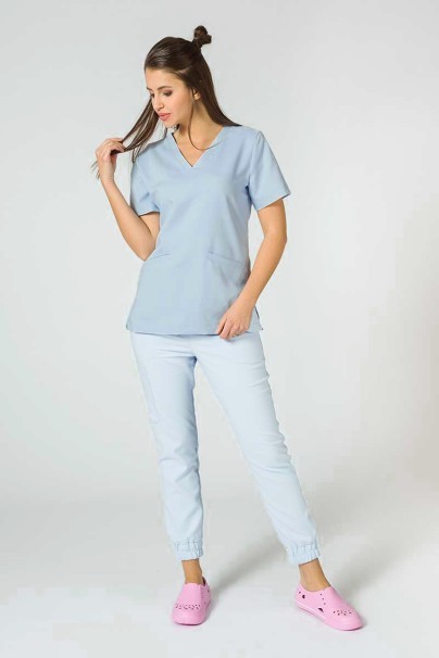 PROMO Dámské lékařské kalhoty Sunrise Uniforms Premium Chill jogger blankytně modré-5