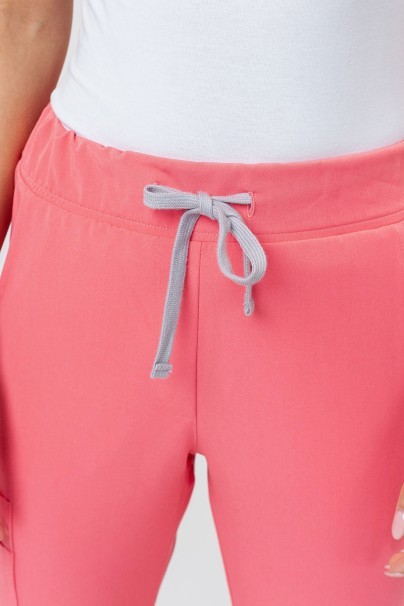 PROMO Dámské lékařské kalhoty Sunrise Uniforms Premium Chill jogger koralové-5