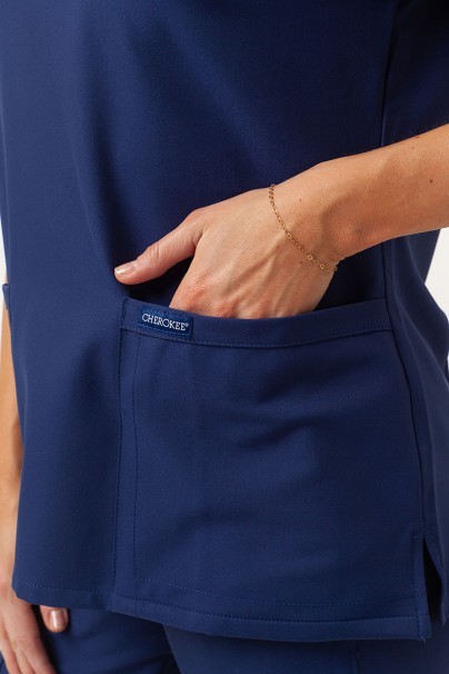 Dámská lékařská halena Cherokee Ultra V-neck Top námořnická modř-3