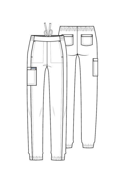 Dámská lékařská souprava Cherokee Ultra (halena V-neck, kalhoty Jogger) královsky modrá-14
