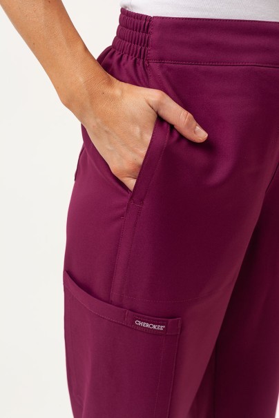 Dámské lékařské kalhoty Cherokee Ultra jogger třešňové-3