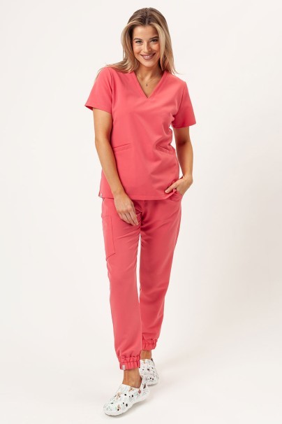 Dámské lékařské kalhoty Sunrise Uniforms Premium Vibe jogger koralové-2