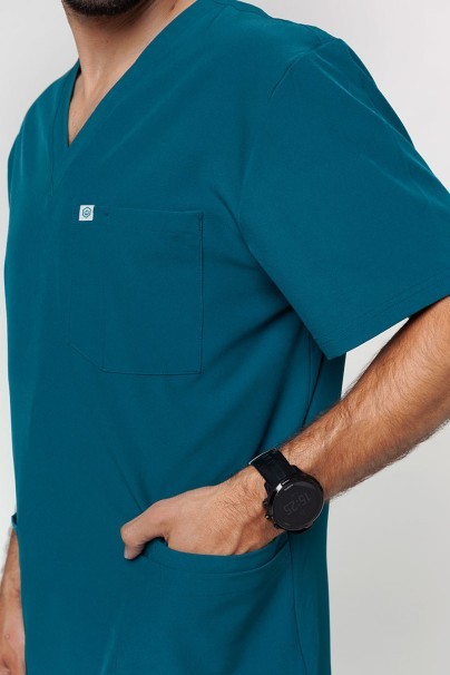 Pánská lékařská halena Uniforms World 309TS™ Louis karaibsky modrá PROMO-4