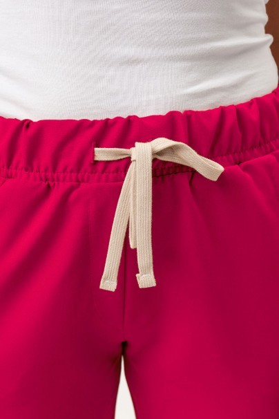 Dámské lékařské kalhoty Sunrise Uniforms Premium Vibe jogger malinové-2