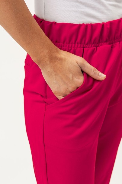 Dámské lékařské kalhoty Sunrise Uniforms Premium Vibe jogger malinové-3
