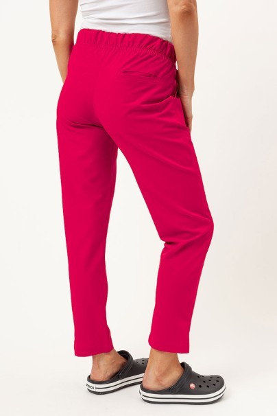 Dámské lékařské kalhoty Sunrise Uniforms Premium Pride malinové-3