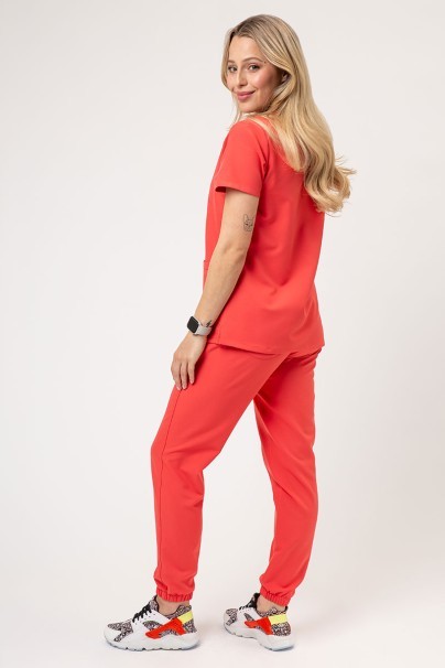 Dámská lékařská souprava Cherokee Ultra (halena V-neck, kalhoty Jogger) koralová-2
