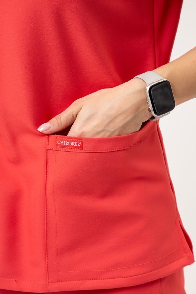 Dámská lékařská souprava Cherokee Ultra (halena V-neck, kalhoty Jogger) koralová-5
