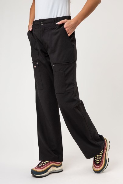 Dámská lékařská souprava Dickies EDS NXT (halena Round Neck, kalhoty Wide Leg) černá-7