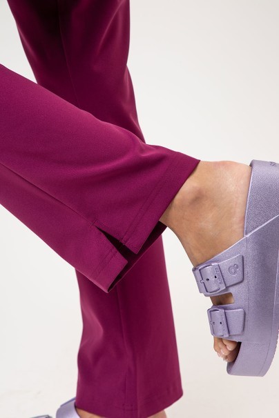 Dámská lékařská souprava Maevn Momentum (halenka Dolman, kalhoty Flare Leg) třešňová-10