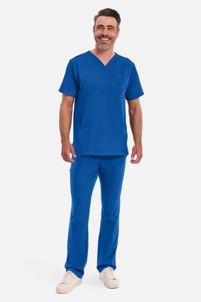 Pánské lékařské kalhoty Healing Hands Ryan Zip Fly královsky modré-2