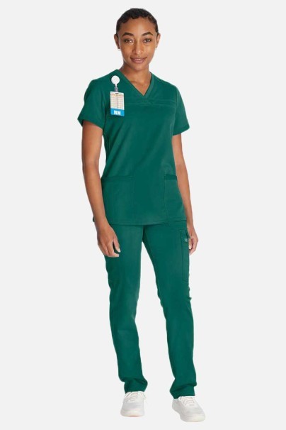 Dámské lékařské kalhoty Dickies Balance Mid Rise zelené-2