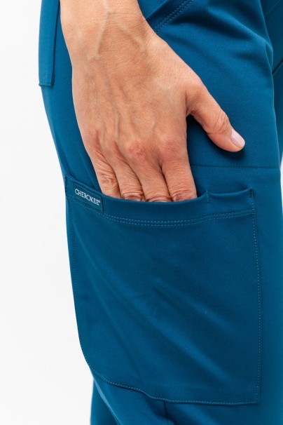 Dámské lékařské kalhoty Cherokee Achieve Jogger karaibsky modré-6