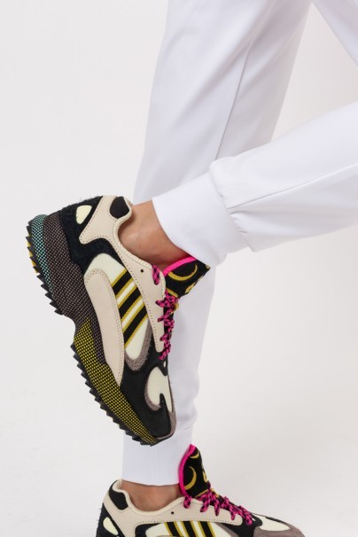 Dámské lékařské kalhoty Cherokee Achieve Jogger bílé-7