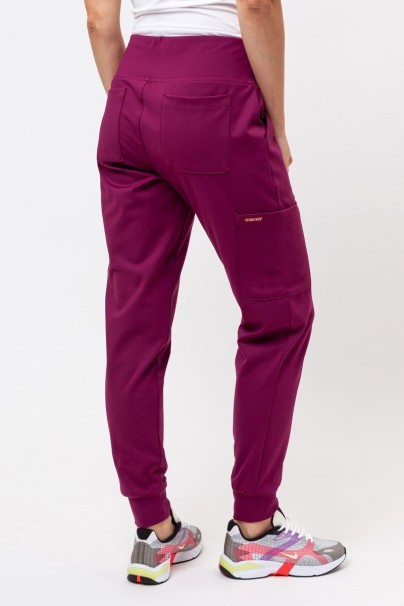 Dámské lékařské kalhoty Cherokee Achieve Jogger třešňové-2