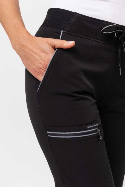 Dámská lékařská souprava Healing Hands (halena Skyler, kalhoty Nisha) černá-11
