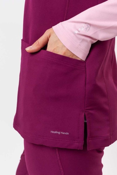 Dámská lékařská halena Healing Hands Sonia třešňová-7