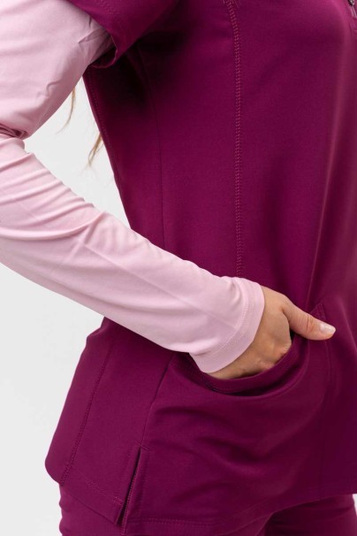 Dámská lékařská souprava Healing Hands (halena Sonia, kalhoty Nisha) třešňová-7